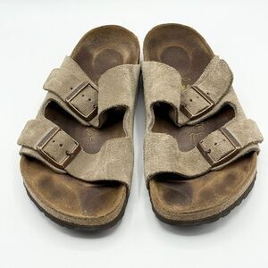 Birkenstock Suede Arizona Sandals in Taupe - EU 40 / Women’s 9.5